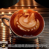 壓紋郁金香咖啡拉花、天鵝